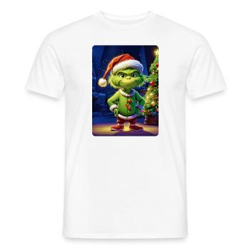 Noël Noël Grouch modèle vierge 1.8 - T-shirt homme - blanc - Devant - AI Model Male 178 dark (178cm)