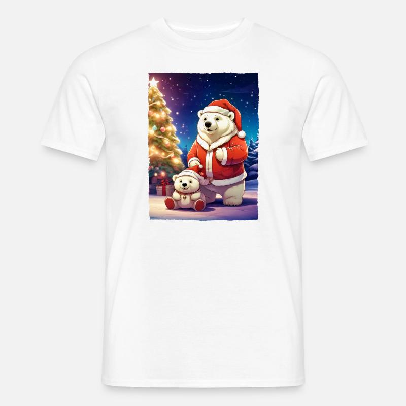 Weihnachten Eisbär 1.2 - Männer T-Shirt - Weiß