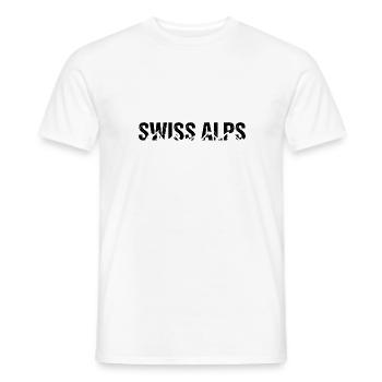 Swiss Alps Swiss Alps Mountain - Men's T-Shirt - white - Front - AI Model Male 178 dark (178cm)