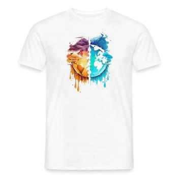 Climate change - Men's T-Shirt - white - Front - AI Model Male 178 dark (178cm)