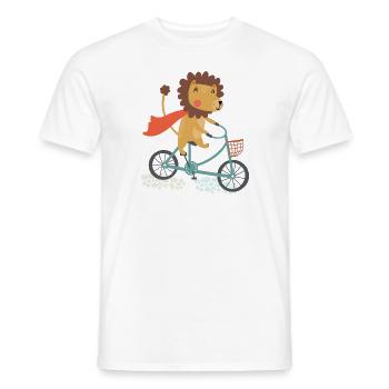 Fahrrad - Männer T-Shirt - Weiß - Vorne - AI Model Male 178 dark (178cm)