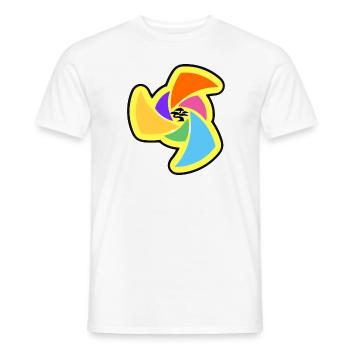 BONZAIspiral - Männer T-Shirt - Weiß - Vorne - AI Model Male 178 dark (178cm)