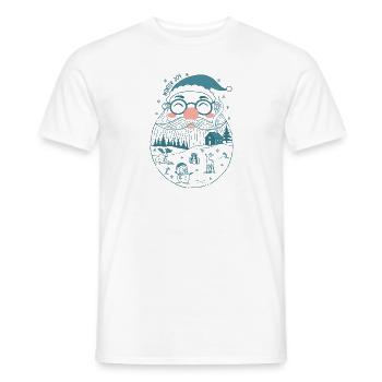 Winter Joy - Men's T-Shirt - white - Front - AI Model Male 178 dark (178cm)
