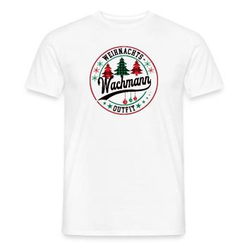 Wachmann Weihnachten Sicherheitsdienst Wachdienst - Männer T-Shirt - Weiß - Vorne - AI Model Male 178 dark (178cm)