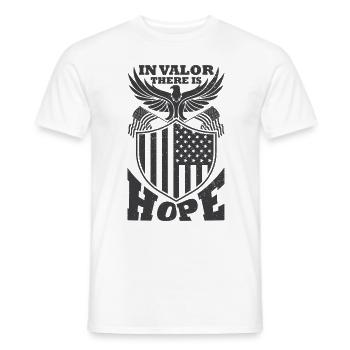 Star-Spangled Valor - Männer T-Shirt - Weiß - Vorne - AI Model Male 178 dark (178cm)