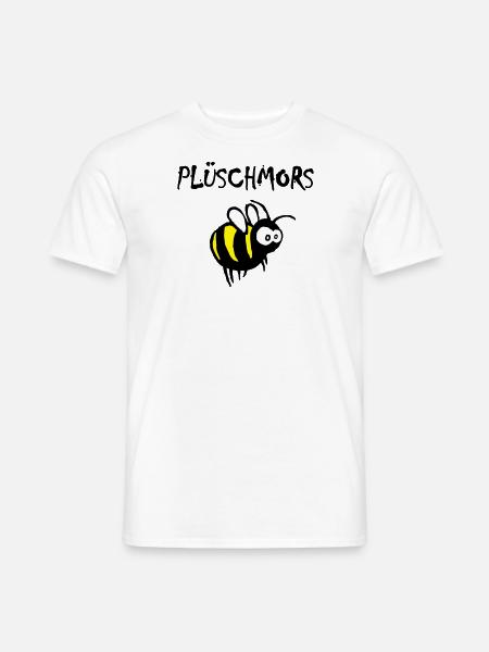 Plüschmors, Hummel, Plattdeutsch - Männer T-Shirt - Weiß
