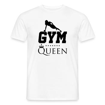 Reine de remise en forme - T-shirt homme - blanc - Devant - AI Model Male 178 dark (178cm)