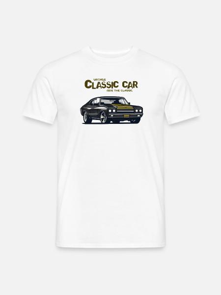 Classic Car Lovers i love my car - Männer T-Shirt - Weiß