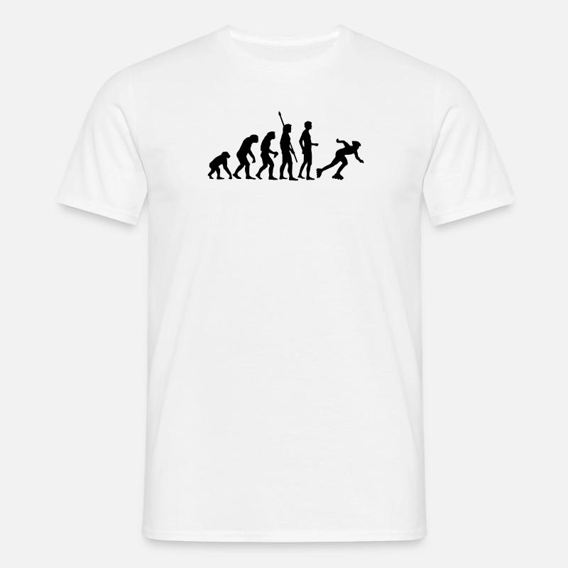 evolution_inliner - Männer T-Shirt - Weiß