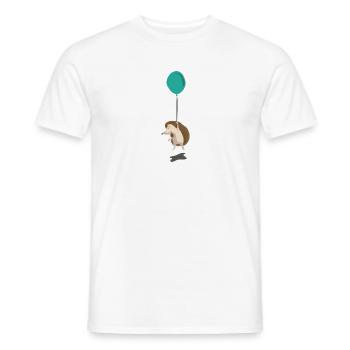Hérisson volant - T-shirt homme - blanc - Devant - AI Model Male 178 dark (178cm)