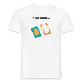 Popcorn - Männer T-Shirt - Weiß - Vorne - AI Model Male 178 dark (178cm)