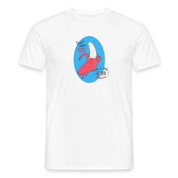 Pink banana - Men's T-Shirt - white - Front - AI Model Male 178 dark (178cm)