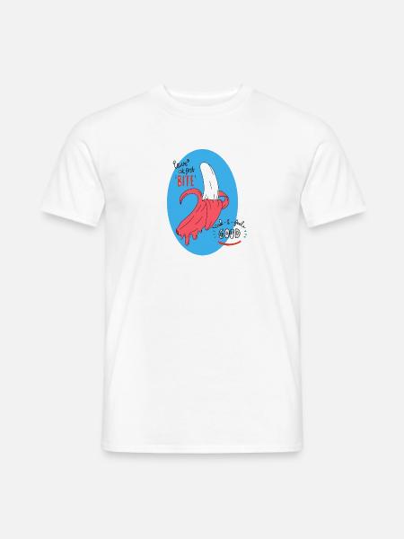 Pinke Banane - Männer T-Shirt - Weiß