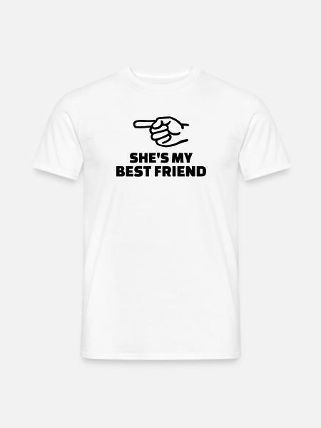Freundin - Männer T-Shirt - Weiß