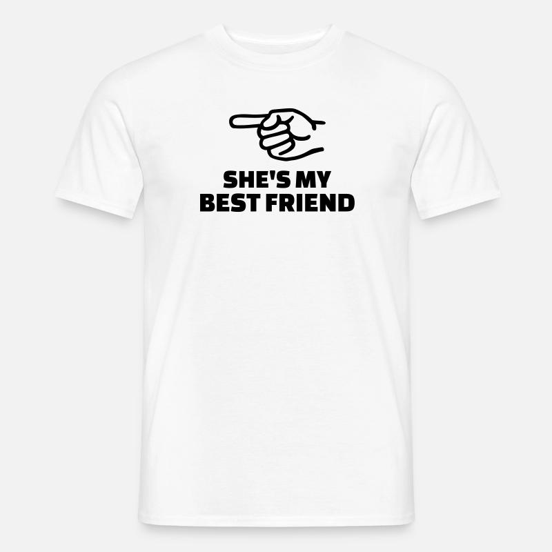 Freundin - Männer T-Shirt - Weiß