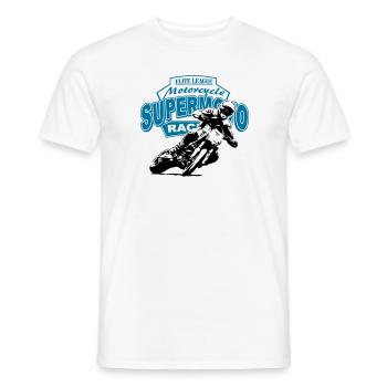 Supermoto Racing - Supermotard - T-shirt homme - blanc - Devant - AI Model Male 178 dark (178cm)