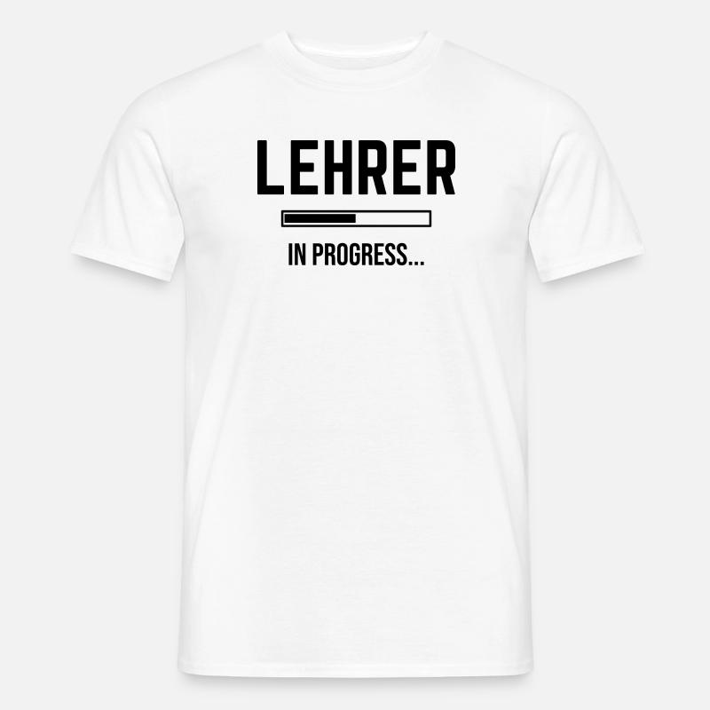 Lehrer In Progress - Männer T-Shirt - Weiß