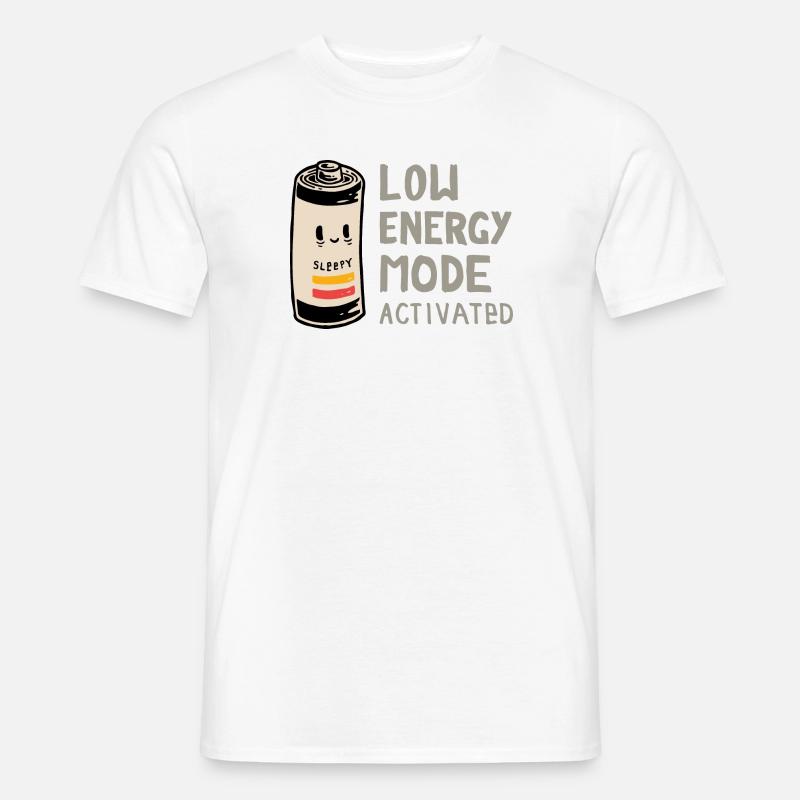 Low Energy Mode Activated - Men’s T-shirt - white