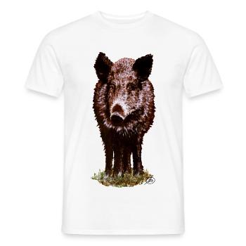 Überläufer braun - Männer T-Shirt - Weiß - Vorne - AI Model Male 178 dark (178cm)