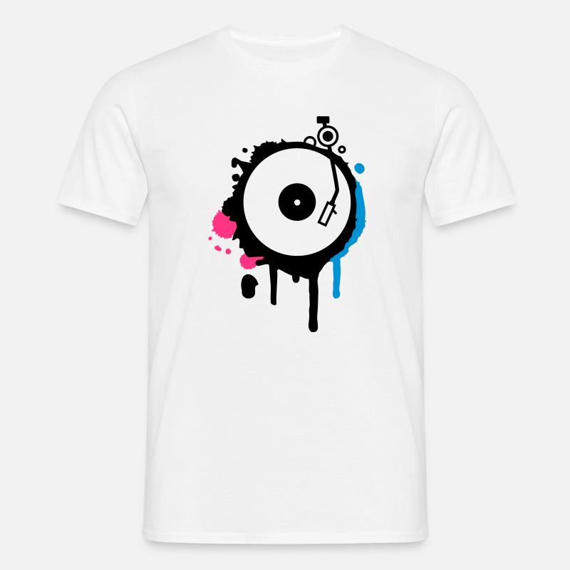 Turntable Graffiti - Men's T-Shirt - white