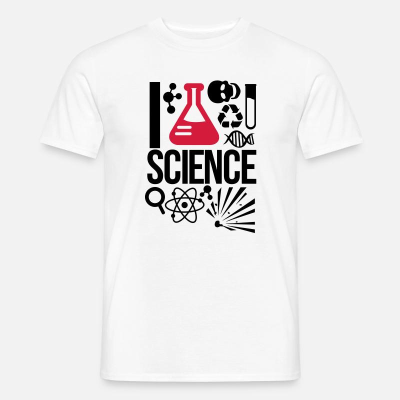 Wissenschaft - Männer T-Shirt - Weiß