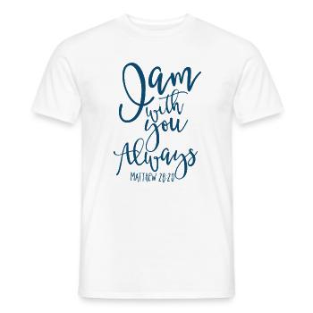 Always - Men's T-Shirt - white - Front - AI Model Male 178 dark (178cm)
