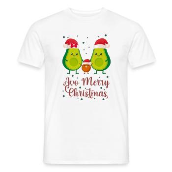 Avocat Noël 1 - T-shirt homme - blanc - Devant - AI Model Male 178 dark (178cm)