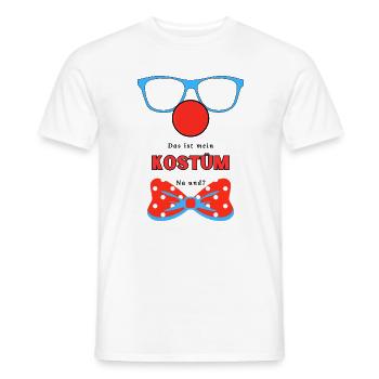 Clown Kostüm Grafik Das ist mein Kostüm - Männer T-Shirt - Weiß - Vorne - AI Model Male 178 dark (178cm)