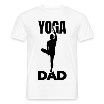 Yoga Papa - Männer T-Shirt - Weiß - Vorne - AI Model Male 178 dark (178cm)