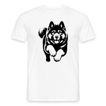 American Akita - Männer T-Shirt - Weiß - Vorne - AI Model Male 178 dark (178cm)