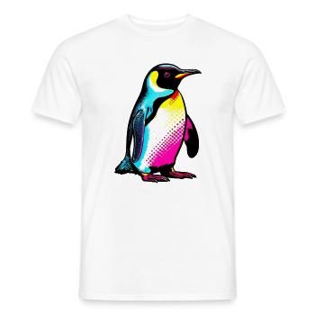 Penguin - Men's T-Shirt - white - Front - AI Model Male 178 dark (178cm)