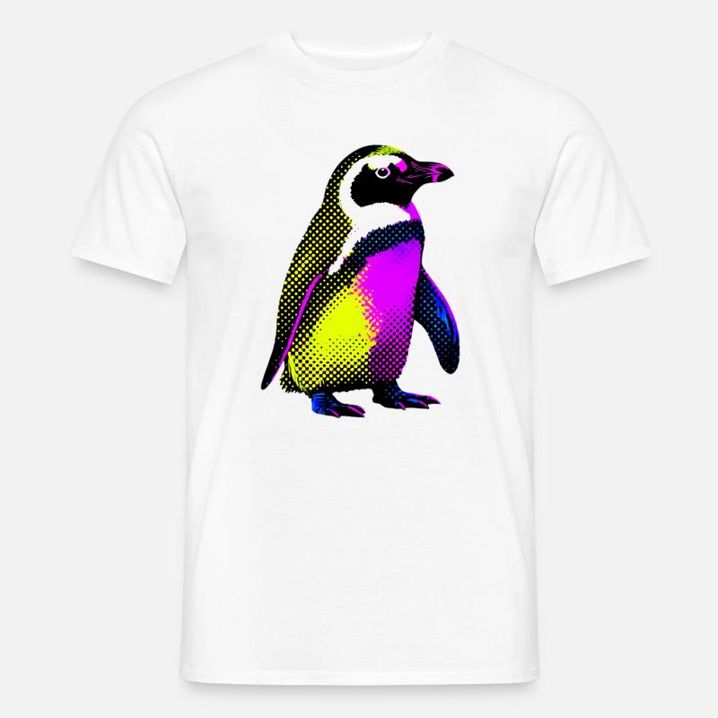 Pinguin - Männer T-Shirt - Weiß