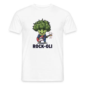 Brocco-Rocker - T-shirt homme - blanc - Devant - AI Model Male 178 dark (178cm)