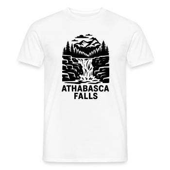 athabasca falls - Männer T-Shirt - Weiß - Vorne - AI Model Male 178 dark (178cm)