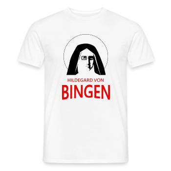 Hildegard - Männer T-Shirt - Weiß - Vorne - AI Model Male 178 dark (178cm)