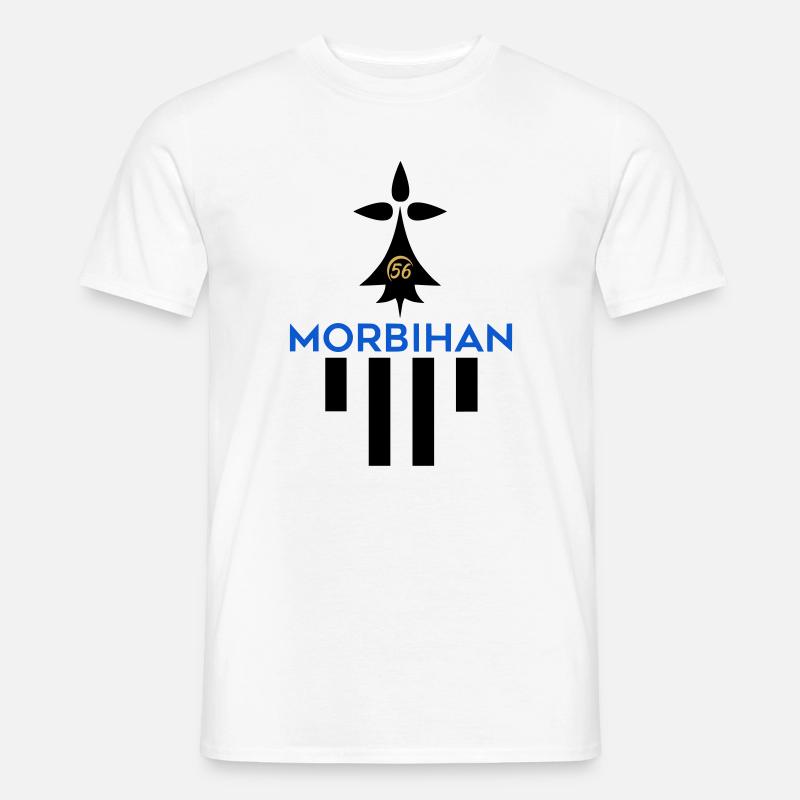 Logo des Morbihan 56 - Männer T-Shirt - Weiß
