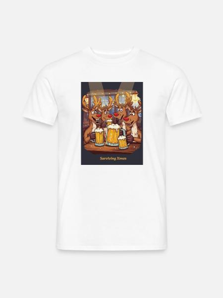 Surviving Xmas - Men's T-Shirt - white