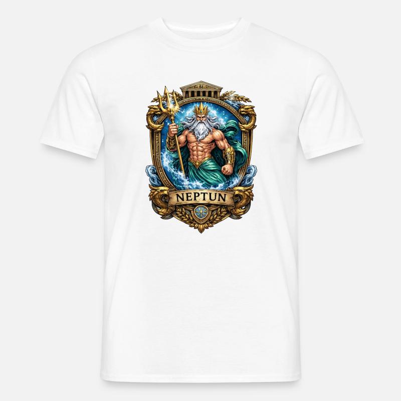 Neptun, Havets Konge - Mænd T-shirt - hvid