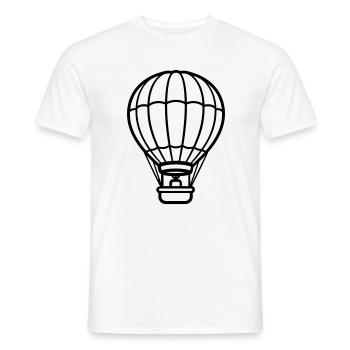 ballon - T-shirt homme - blanc - Devant - AI Model Male 178 dark (178cm)