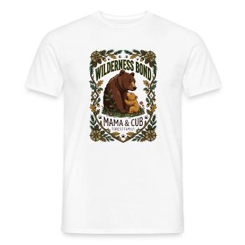 Maman Ours et Petit - T-shirt homme - blanc - Devant - AI Model Male 178 dark (178cm)