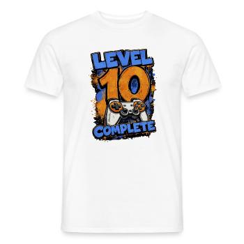 Maillot Graffiti Gamer Complet Niveau 10 - T-shirt homme - blanc - Devant - AI Model Male 178 dark (178cm)