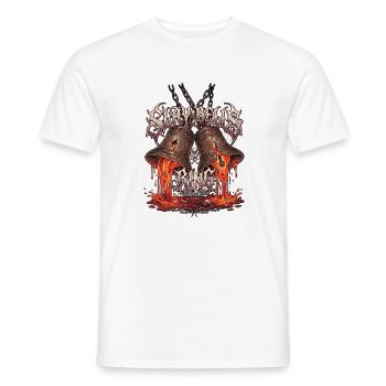 Noël Heavy Metal - T-shirt homme - blanc - Devant - AI Model Male 178 dark (178cm)
