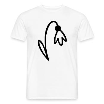 Flower - Men's T-Shirt - white - Front - AI Model Male 178 dark (178cm)
