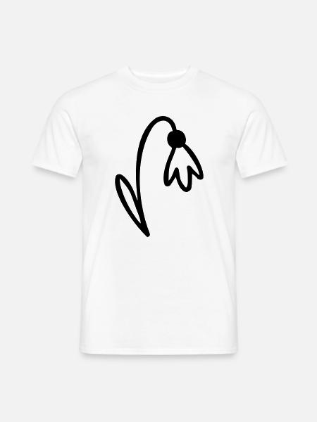Fleur - T-shirt homme - blanc