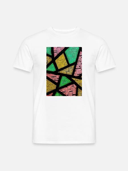 Grafische Trikolore Zen-Kunst - Männer T-Shirt - Weiß