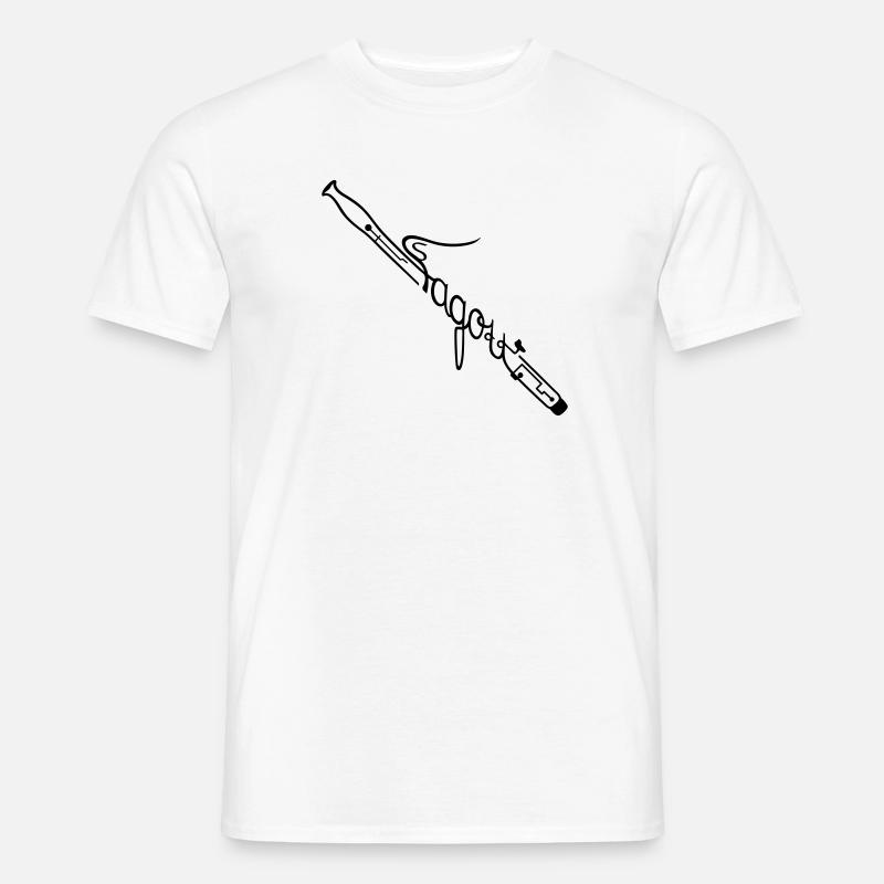 Fagott - Männer T-Shirt - Weiß