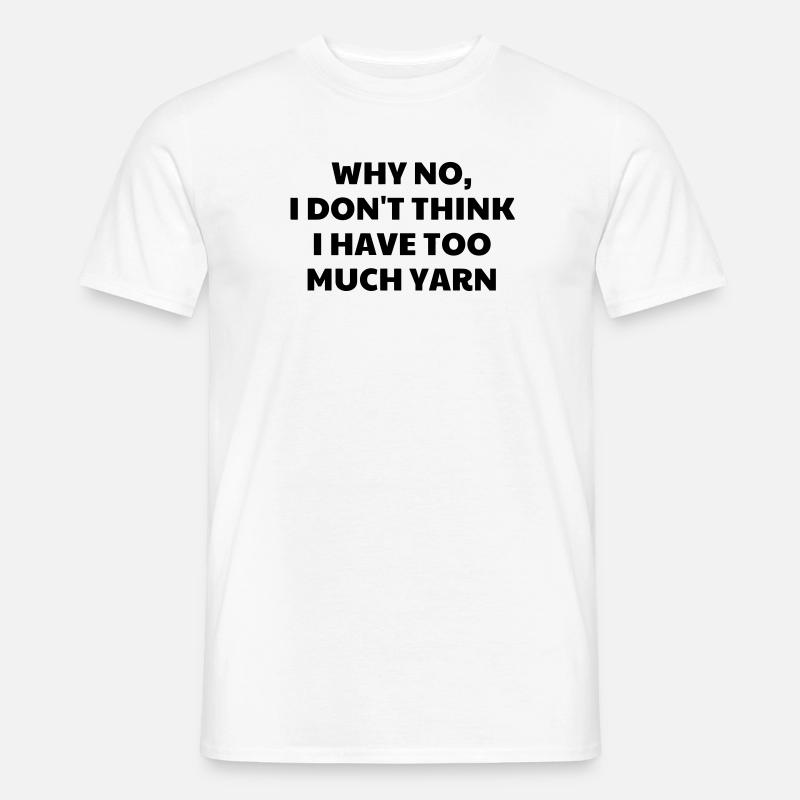 Stricken / stricker / Sticken / mode - Männer T-Shirt - Weiß