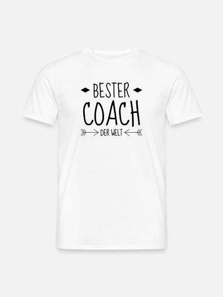Coach / Coaching / Trainer / Sport - Männer T-Shirt - Weiß