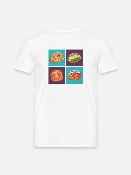 German Streetfood Kollektion - Männer T-Shirt - Weiß