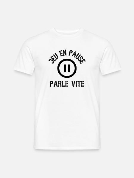 jeu en pause - T-shirt homme - blanc